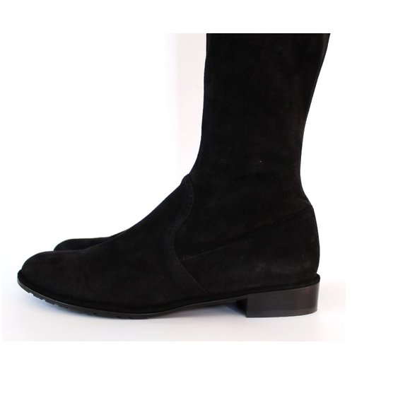 NEW Stuart Weitzman LowLand Suede OTK Black Boots - Iconic Fall/Winter Staple - Picture 12 of 16